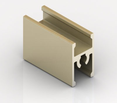 9.ПАРТНЕР Профиль межсекционный под саморез, Золото матовое (5,8м) 